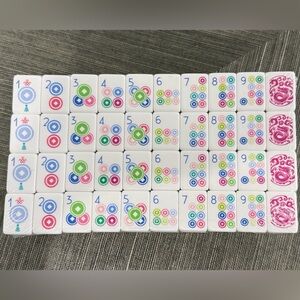 Colorful Mahjong Tile Set